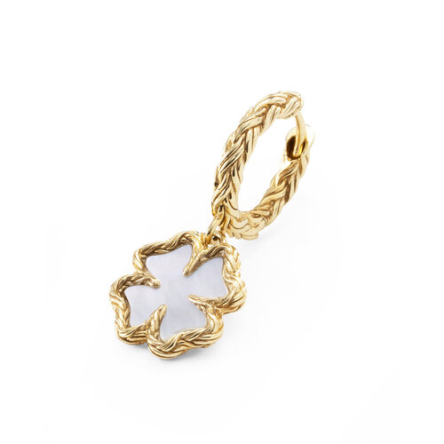 Buddha to Buddha Buddha to Buddha Oorbellen 197GV Katja Klaver Parelmoer