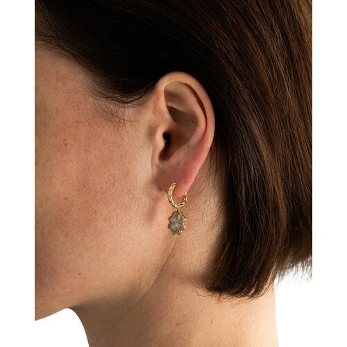 Buddha to Buddha Buddha to Buddha Oorbellen 197GV Katja Klaver Parelmoer