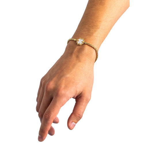 Buddha to Buddha Buddha to Buddha Armband 176GV Katja Klaver Parelmoer