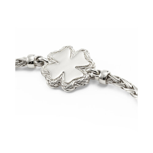 Buddha to Buddha Buddha to Buddha Armband 176 Katja Klaver Parelmoer Zilver