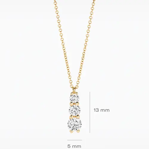 Blush Lab Diamonds Blush Lab Diamonds Ketting LG3020Y