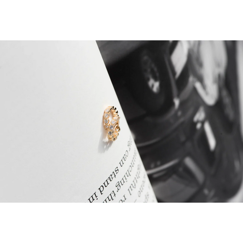 Bobby Rose Bobby Rose Oorbellen Swarowski Clip White