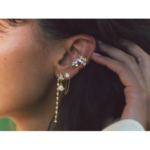 Bobby Rose Bobby Rose Oorbellen  Star Clip Earcuff