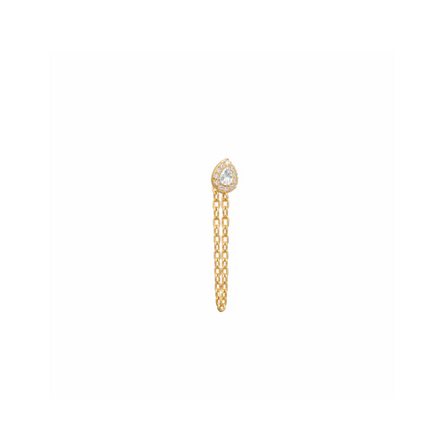 Bobby Rose Bobby Rose Oorbellen Gemshine White