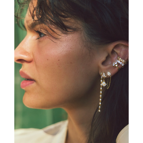 Bobby Rose Bobby Rose Oorbellen Gemshine White