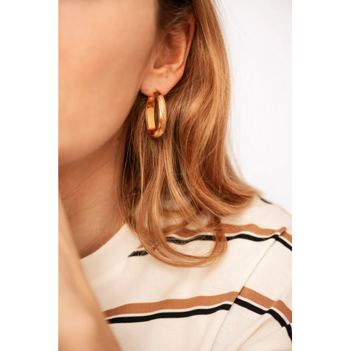 Bobby Rose Bobby Rose Oorbellen Oval Leaf