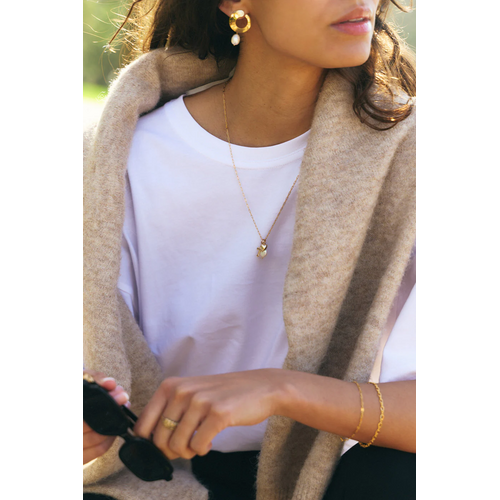 Bobby Rose Bobby Rose Ketting Charms Cross Pearl