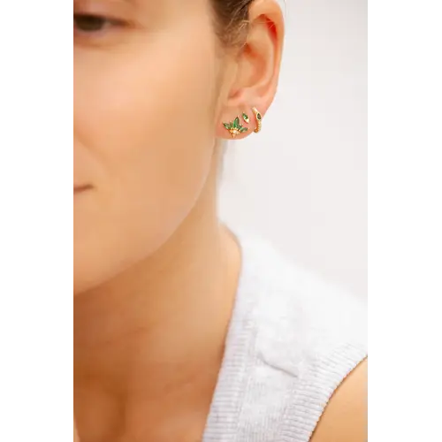 Bobby Rose Bobby Rose Oorbel Flower Stud Green Bobby Rose Bobby Rose Oorbel Flower Stud Green