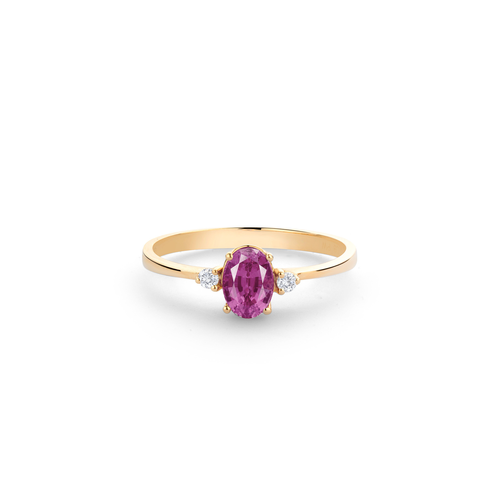 Miss Spring Miss Spring Ring Helena Oval MSR583-RH Rhodoliet