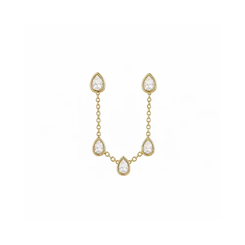 Bobby Rose Bobby Rose Oorbellen Double Luxe Bobby Rose Bobby Rose Oorbellen Double Luxe
