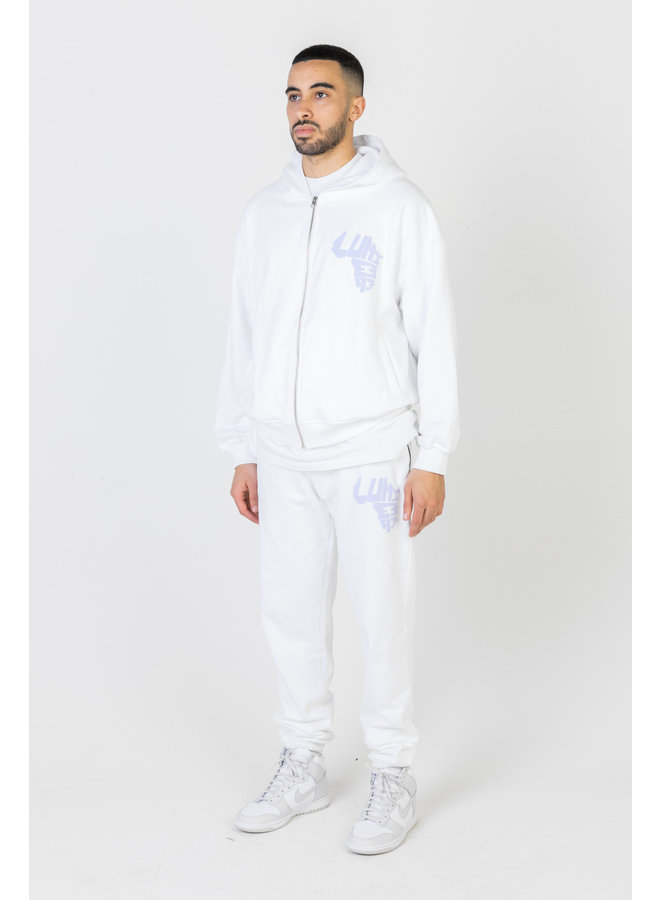 African Logo Tracksuit White