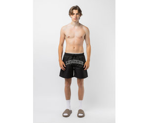 Monogram Swim Shorts Army Green - LUMI3RE