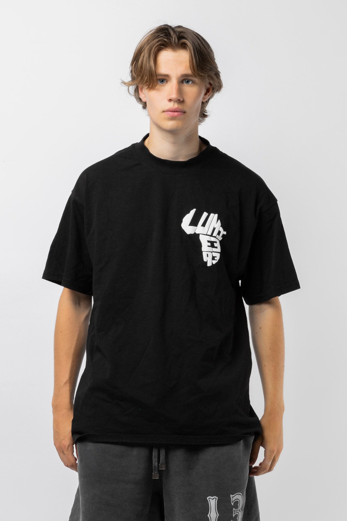 Multi Logo T-shirt Black - LUMI3RE