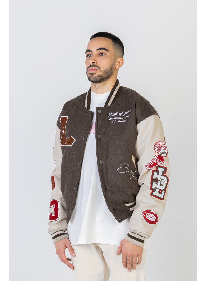 Multi-Patch College Jacket