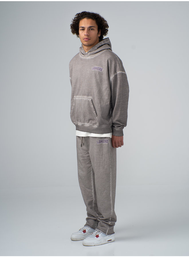 Curved Logo Spray Washed Tracksuit