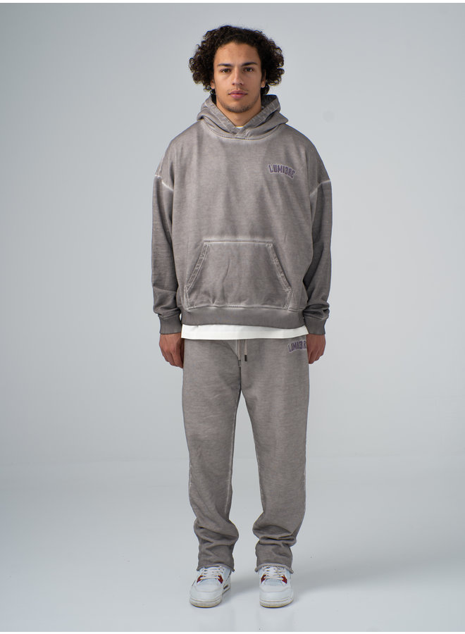 Curved Logo Spray Washed Tracksuit