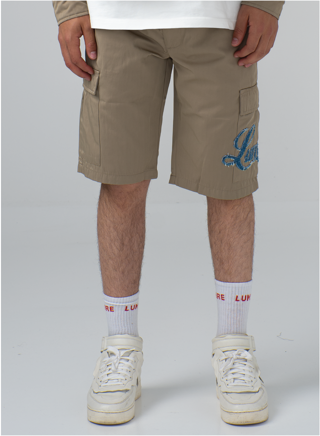 Cargo Worker Shorts Beige