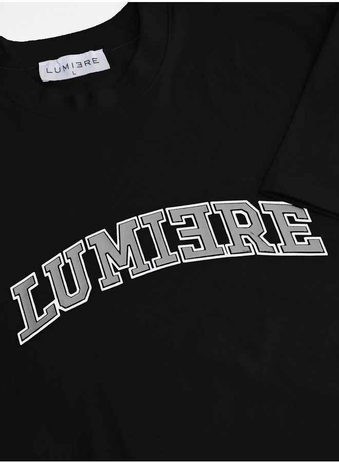 Lumi3re 3D Logo Rubber T-Shirt Black