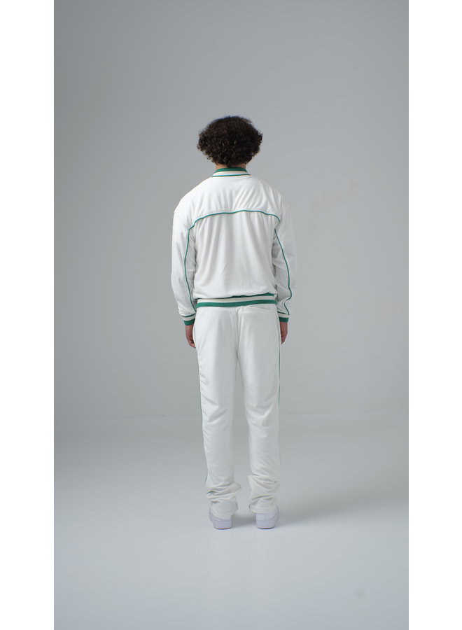 Velvet Tracksuit Green White