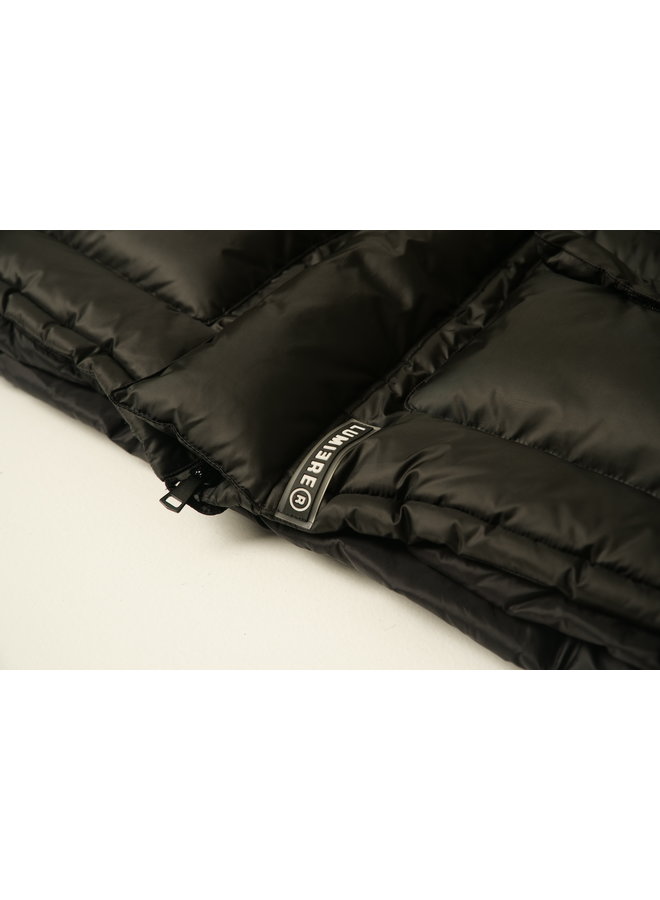 High Neck Puffer Jacket Black