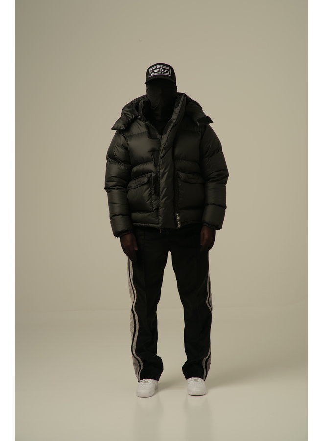 High Neck Puffer Jacket Black