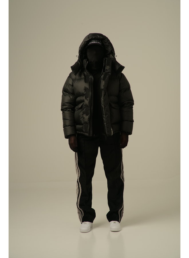 High Neck Puffer Jacket Black