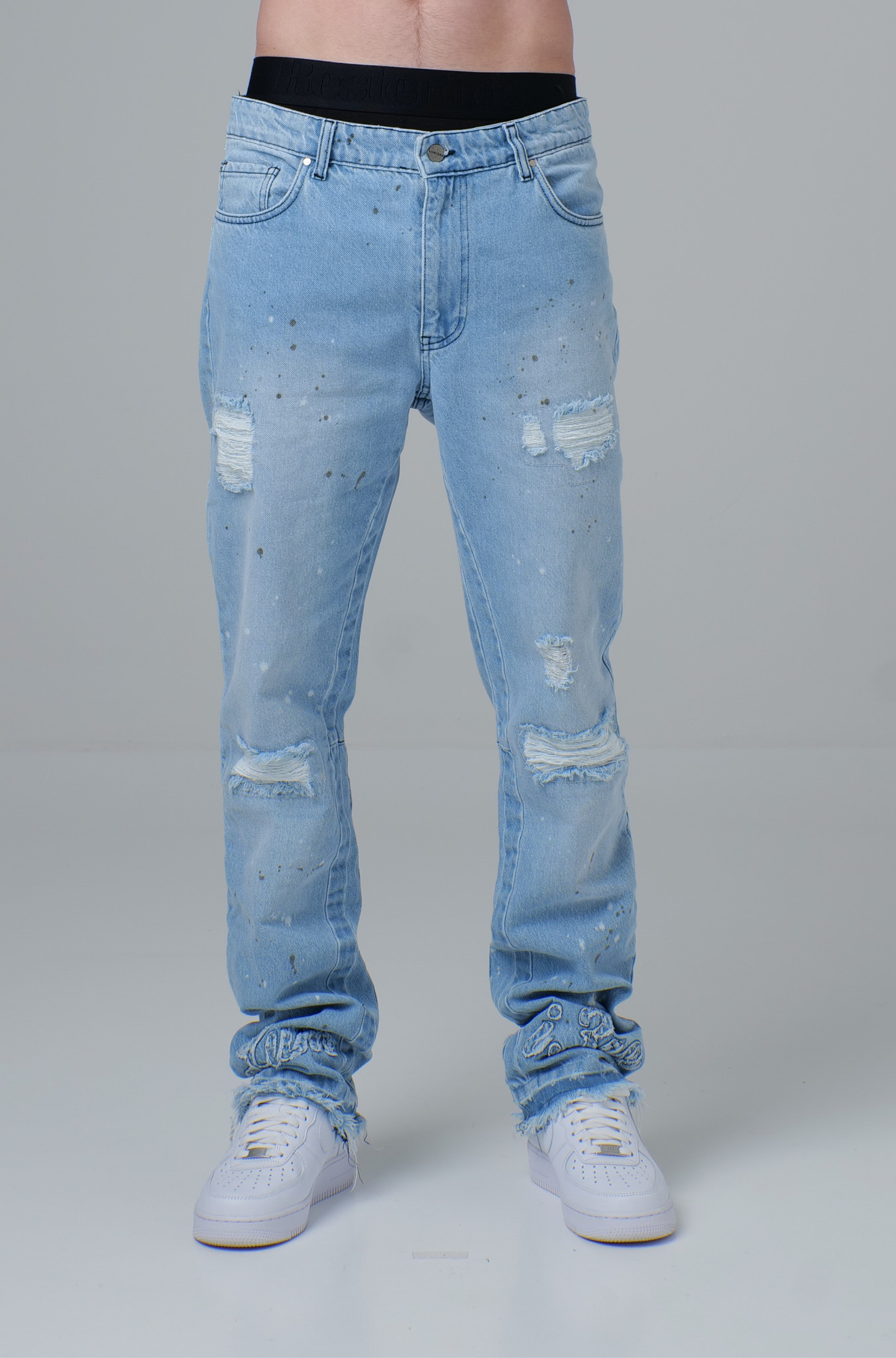 Monogram Denim Jeans - LUMI3RE