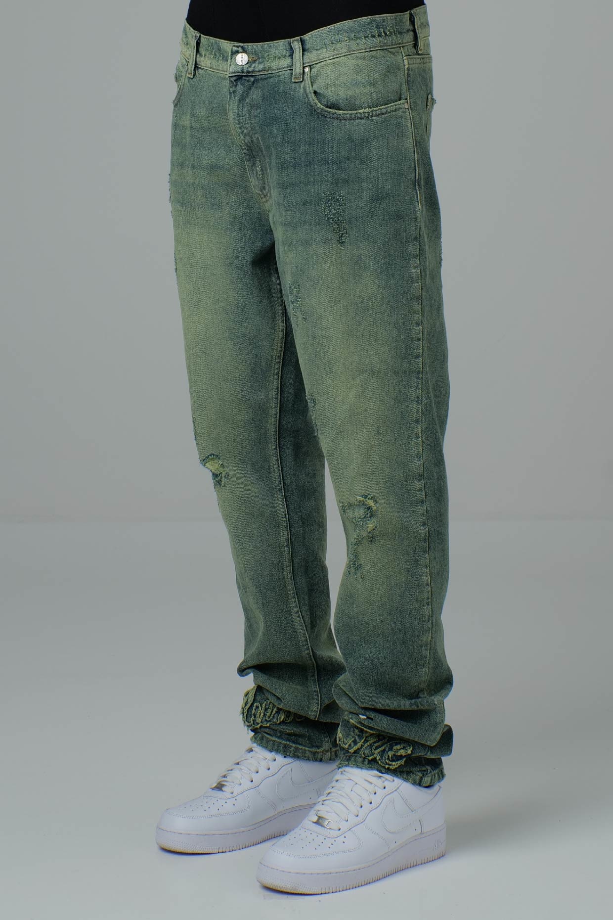 Monogram Denim Jeans - LUMI3RE