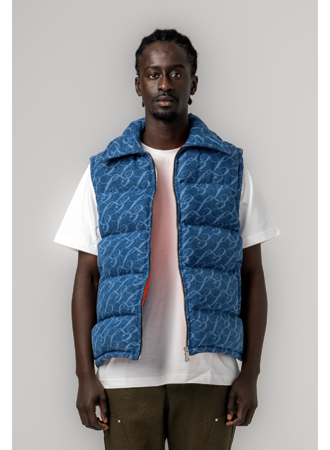 L3 Monogram Bodywarmer Denim