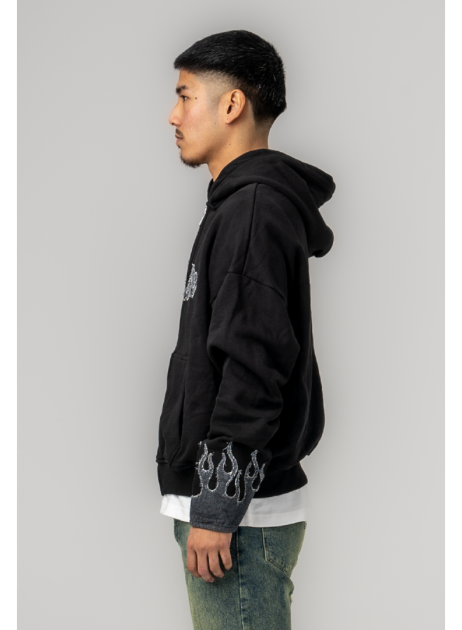 Hooded Flames Zipper