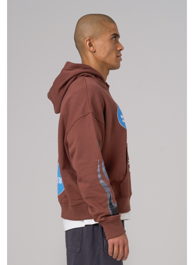 Personal Use Puff Hoodie Brown