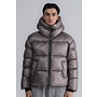 Cloudy Nylon Hooded Jacket Grey