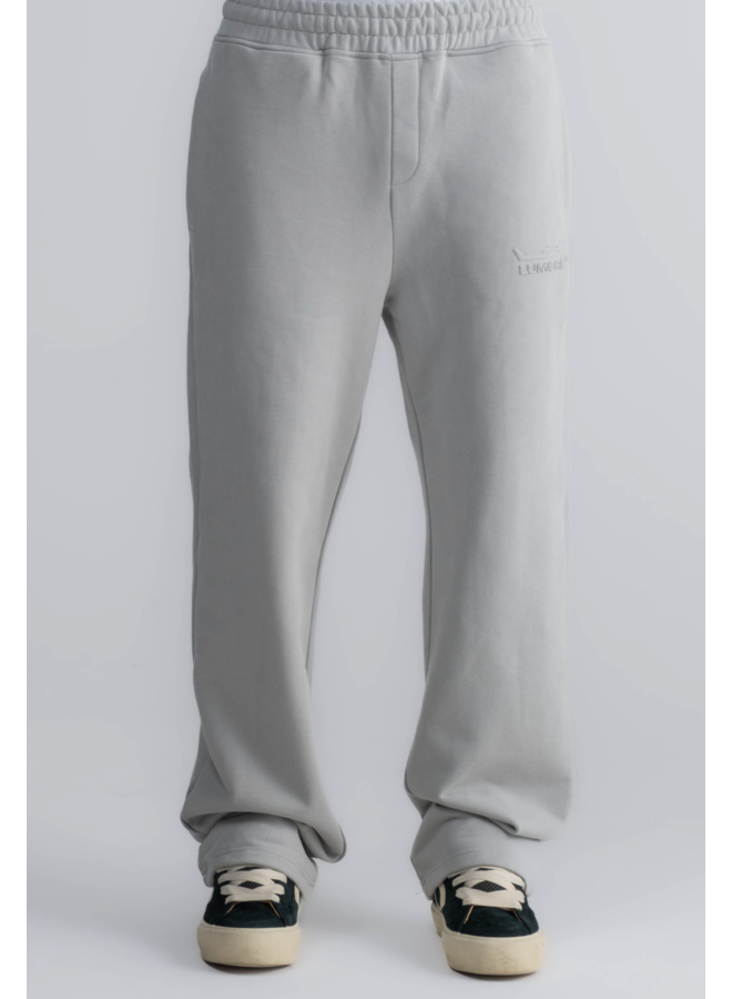 Embossed Pants Light Grey