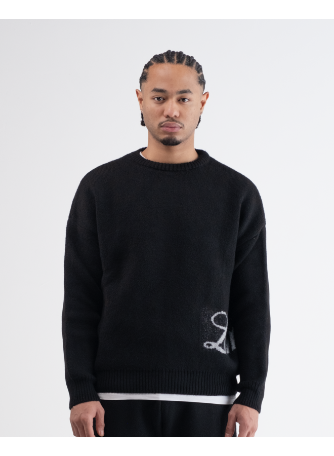 Lumi3re Knitted Crewneck Black