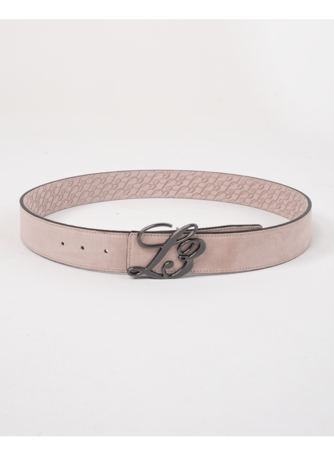 L3 Monogram Reversible Belt Light Pink