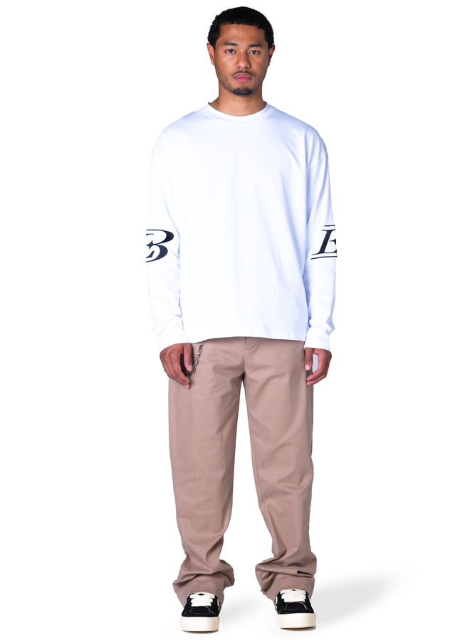 L3 Crest White Longsleeve