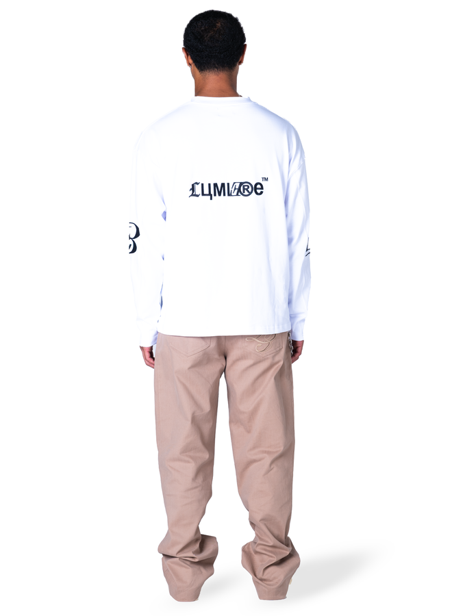 L3 Crest White Longsleeve