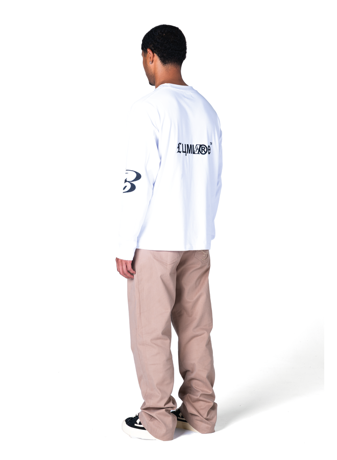 L3 Crest White Longsleeve
