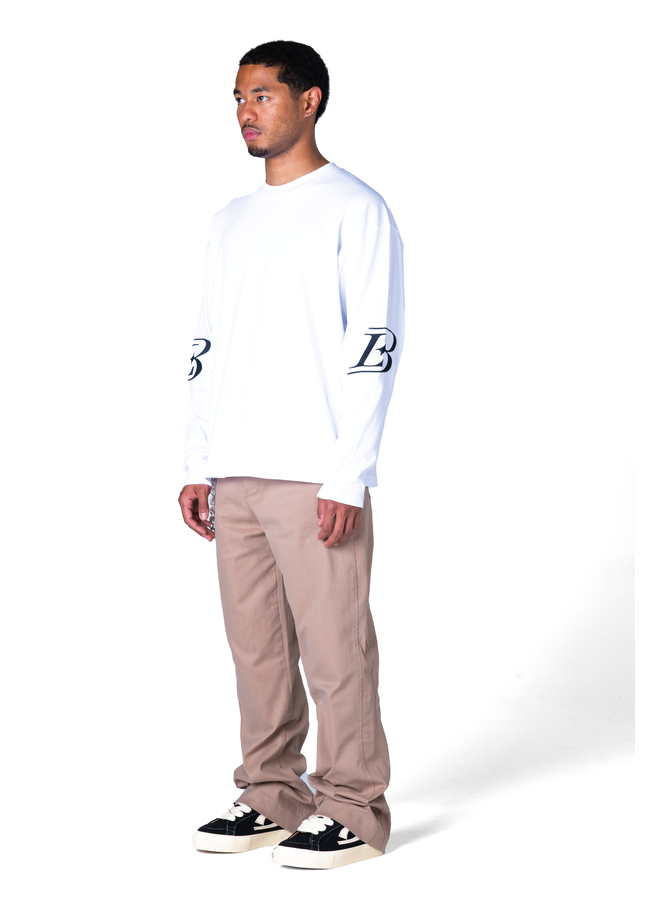 L3 Crest White Longsleeve
