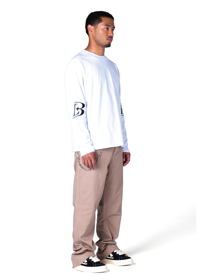 L3 Crest White Longsleeve