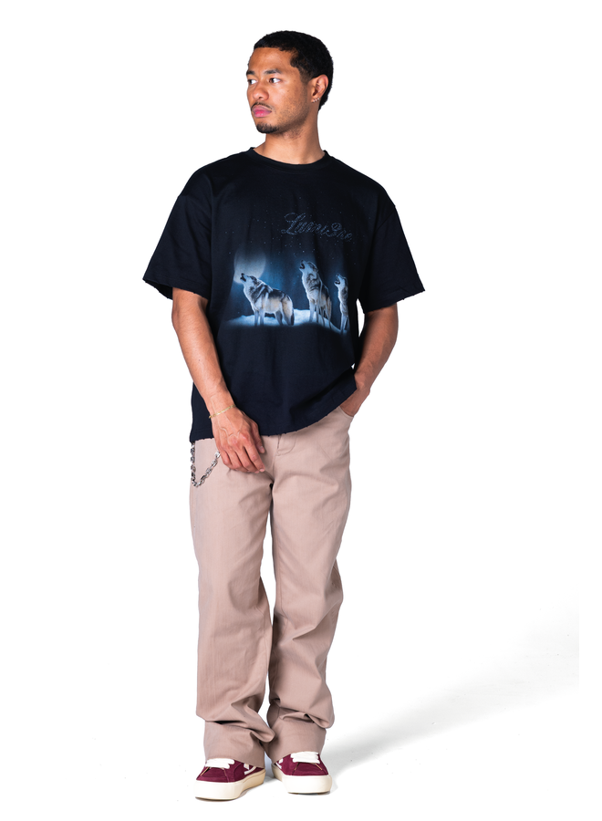 3 Wolves T-shirt Black