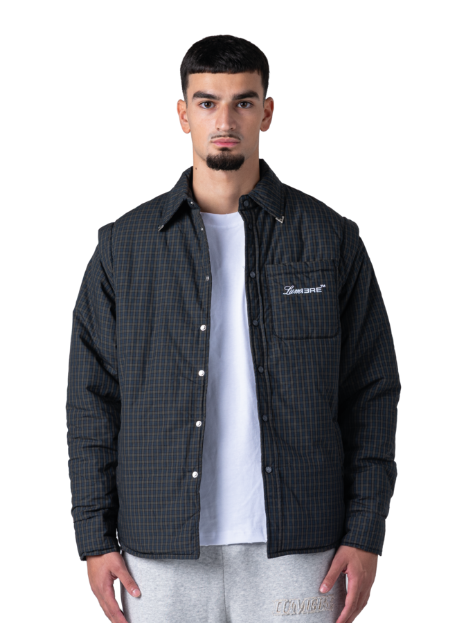Nylon Plaid Western Jacket