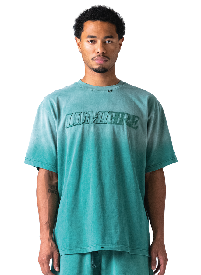 Fade Logo T-shirt Washed Green