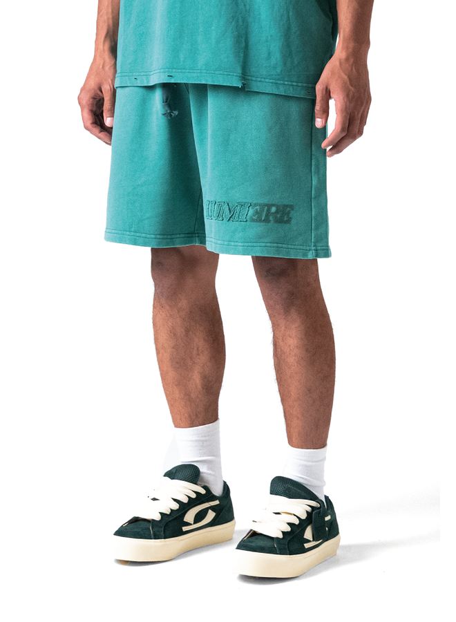 Fade Logo Short Washed Green