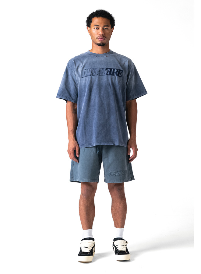 Fade Logo T-shirt Washed Blue