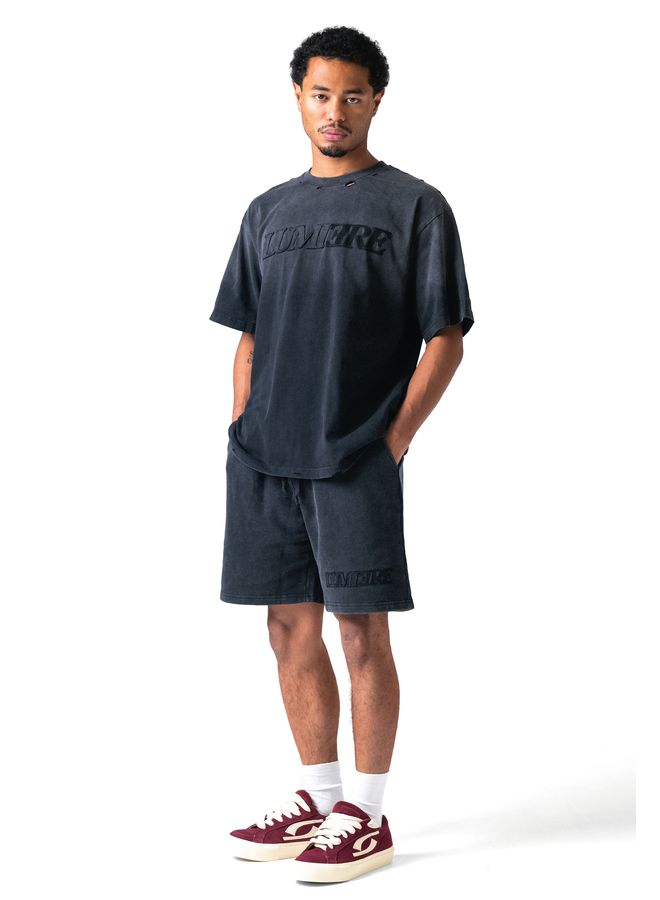 Fade Logo T-shirt Washed Black