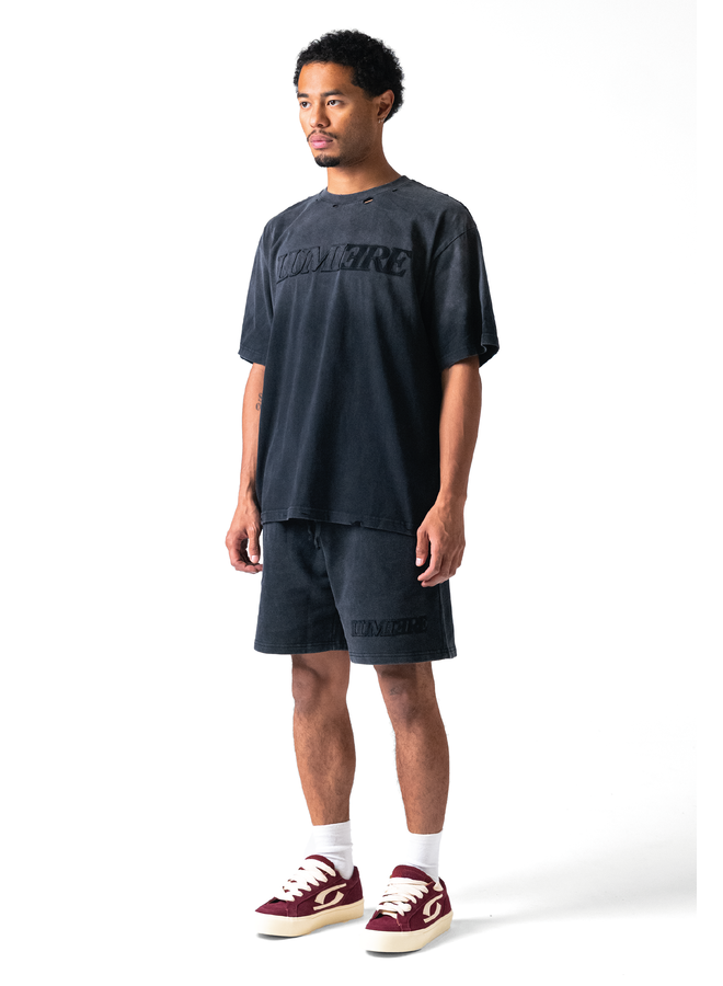 Fade Logo Short Washed Black