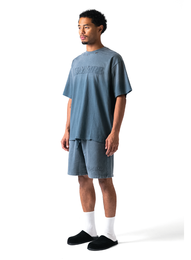 Fade Logo Short Washed Grey