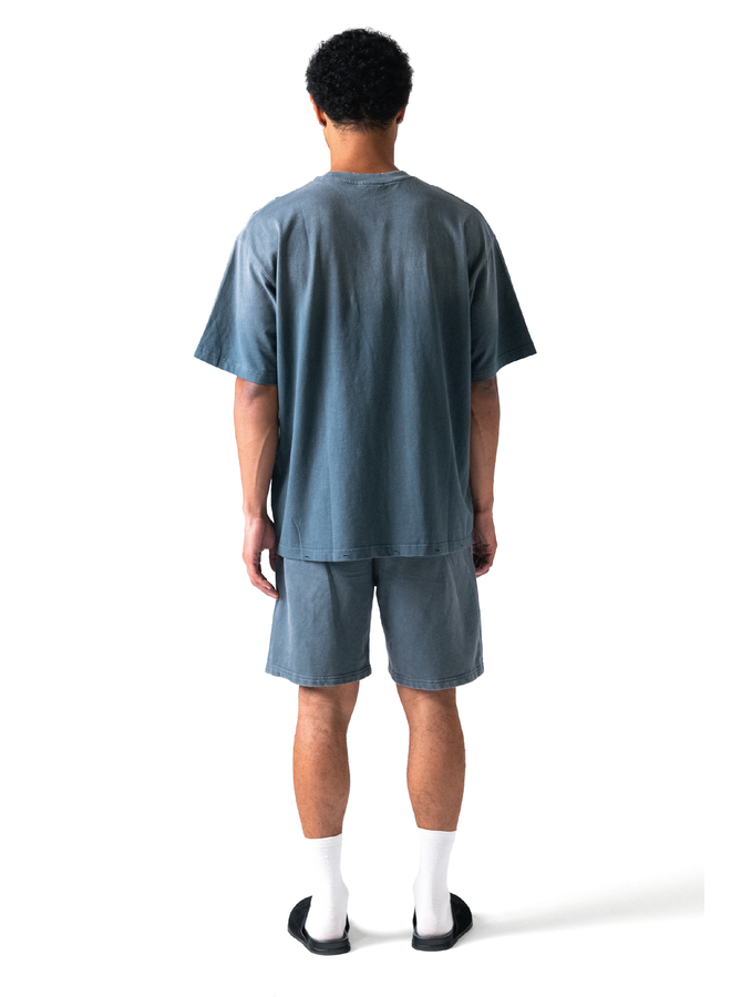 Fade Logo Short Washed Grey