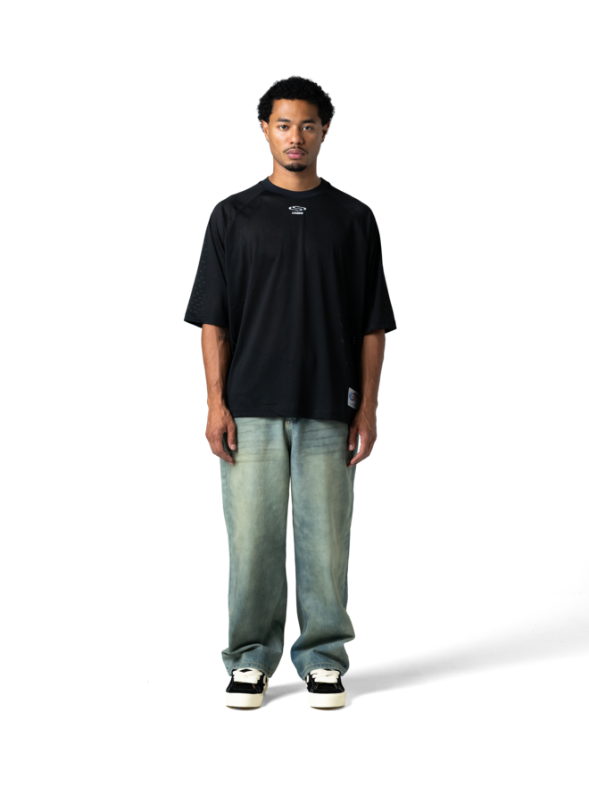 Black Mesh Wave Jersey 33